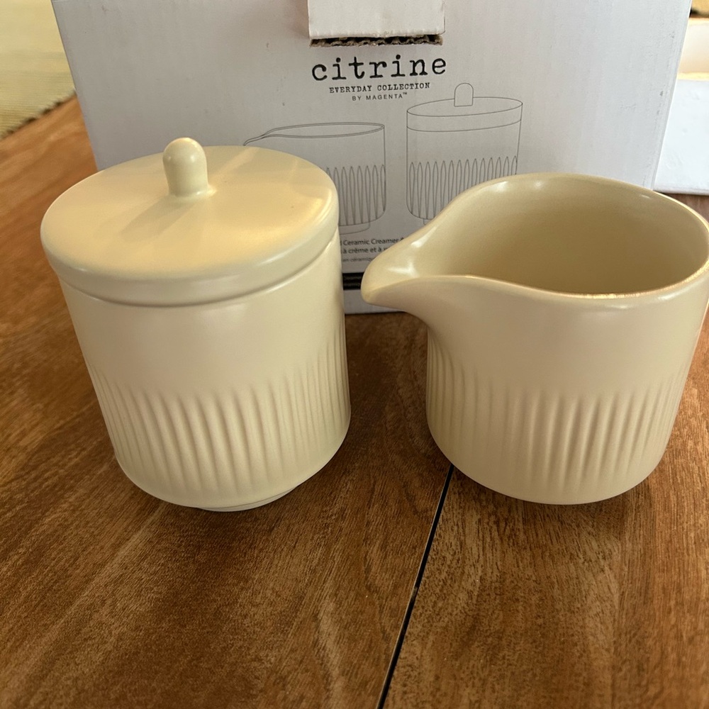 Citrine Cream and Sugar Set